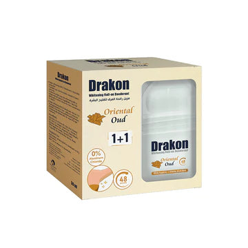 Drakon whitening roll-on deodorant oud 50ml offer (1+1)