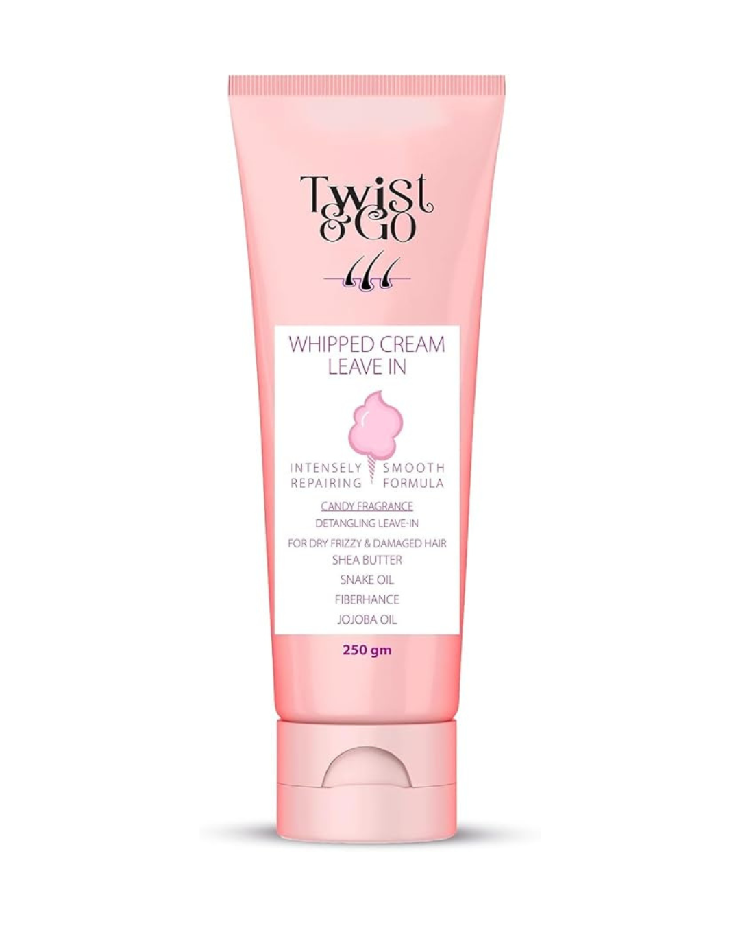 Twist & Go Whipped Cream Leave-In 250Gm / Intensely Repairing Smooth Formula